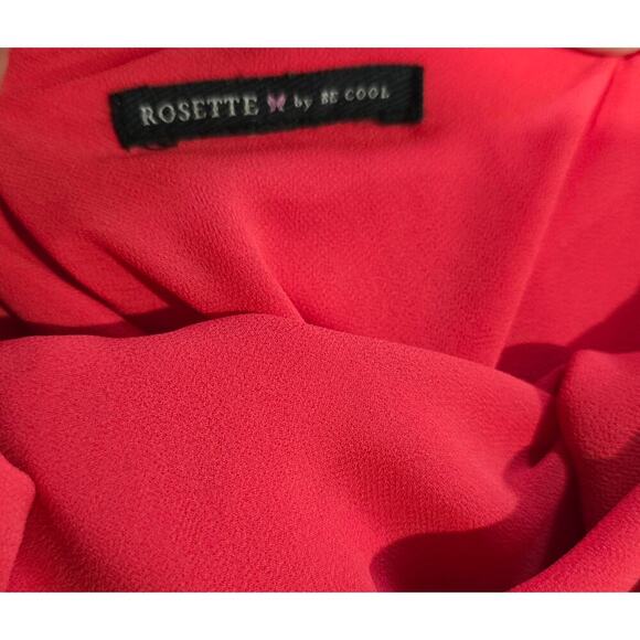 Rosette by Be Cool Women’s Raspberry Layered Tank Top Sz Small Polyester - Picture 6 of 8